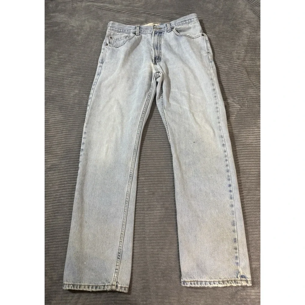2005 Men's Levi's‎ 505 34x32 Y2K Light Wash Blue Jeans Regular Fit